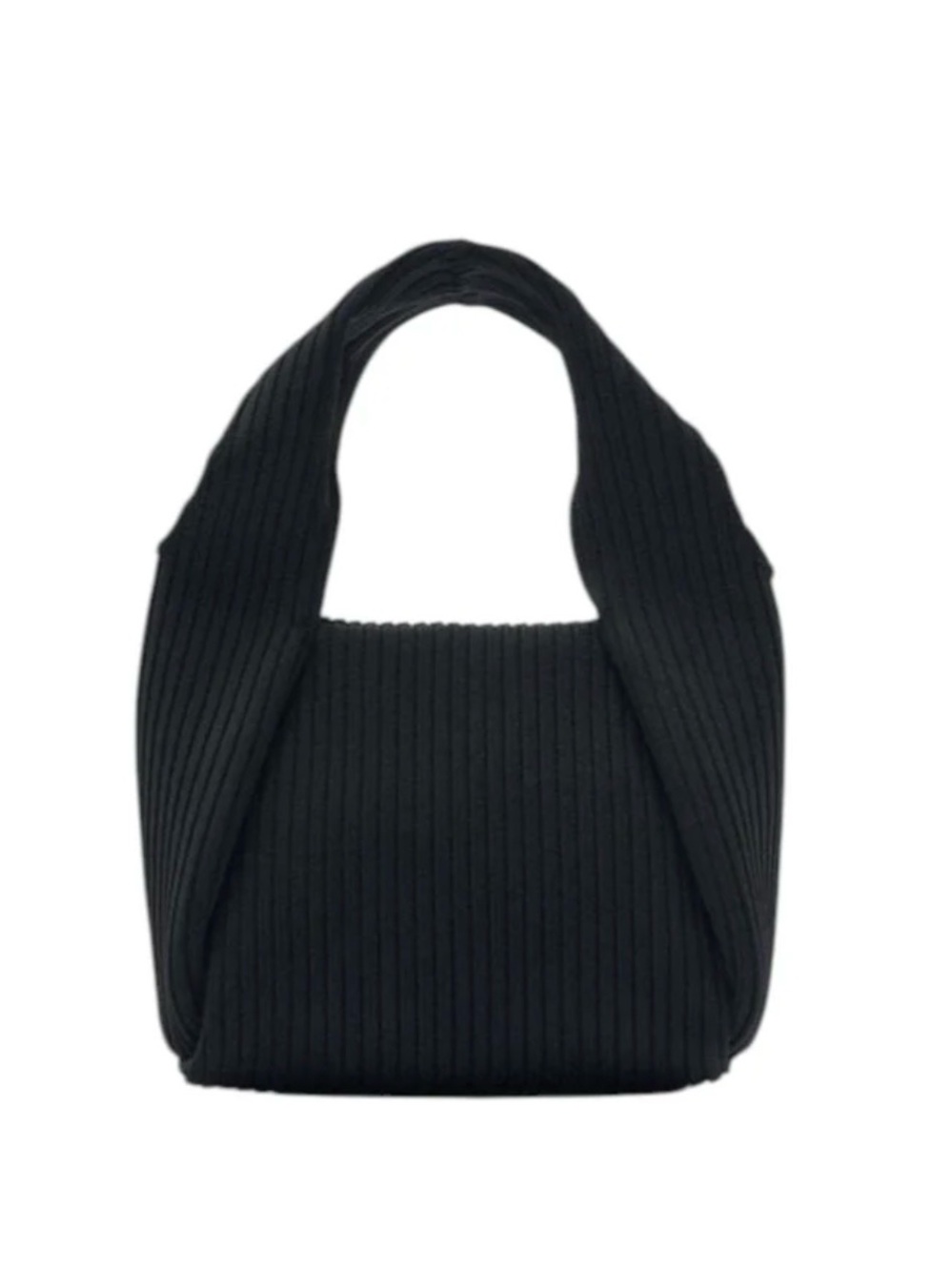 Zara Japanese Inspired Origami Ribbed Handbag, NWT